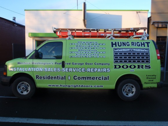Hung Right Doors Service Van