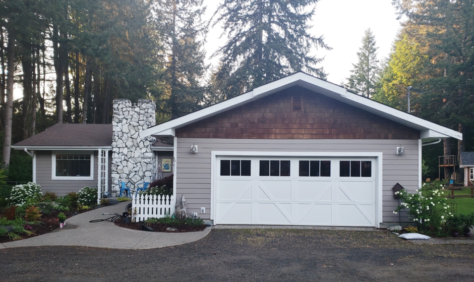 Carriage Style Garage Door Installed by Hung Right Doors