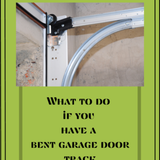 What to do if you have a bent garage door track - Garage Door Repair Olympia - Hung Right Doors