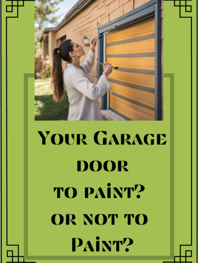 To paint or not to paint a garage door