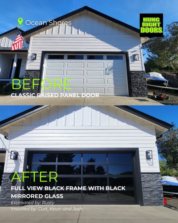 modern garage door installation